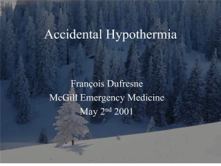 Accidental Hypothermia - slide 1