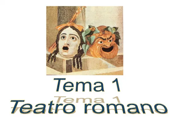 Tema 1 Teatro romano