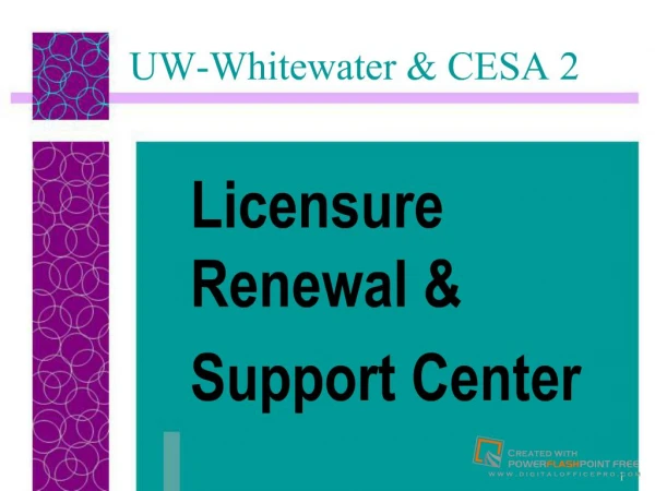 UW-Whitewater CESA 2 Licensure