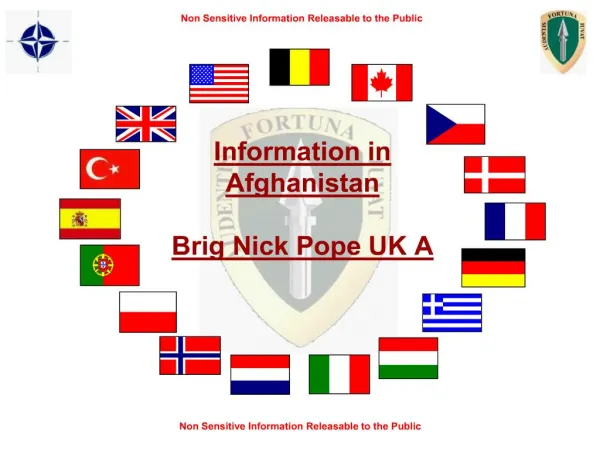 Information in Afghanistan Brig Nick Pope UK A