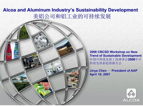 Alcoa and Aluminum Industry s Sustainability Development