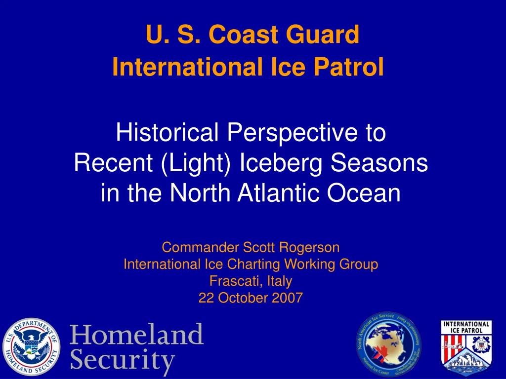 u s coast guard international ice patrol