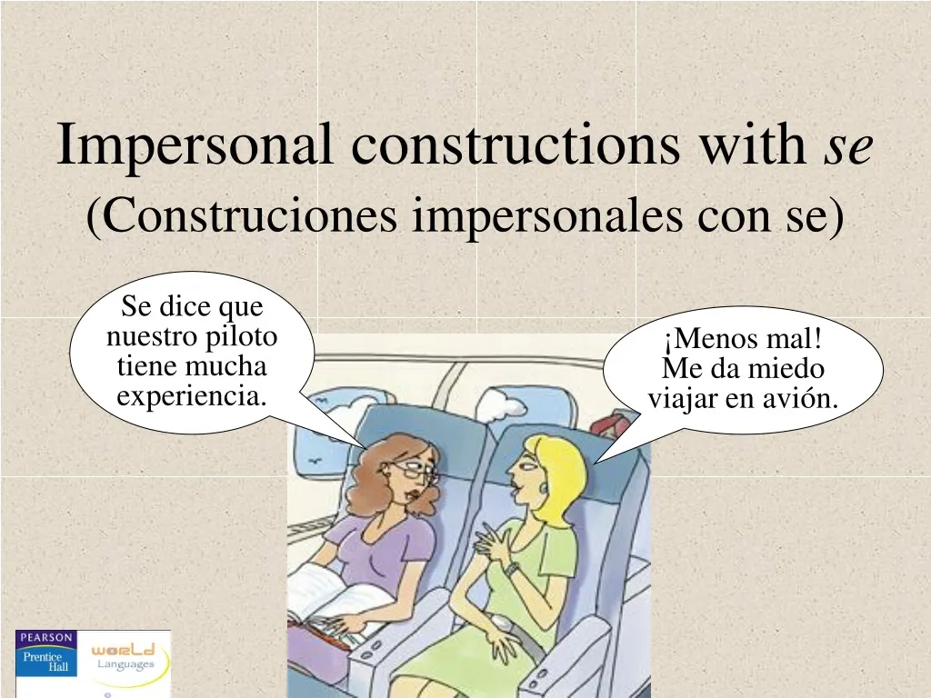 impersonal constructions with se