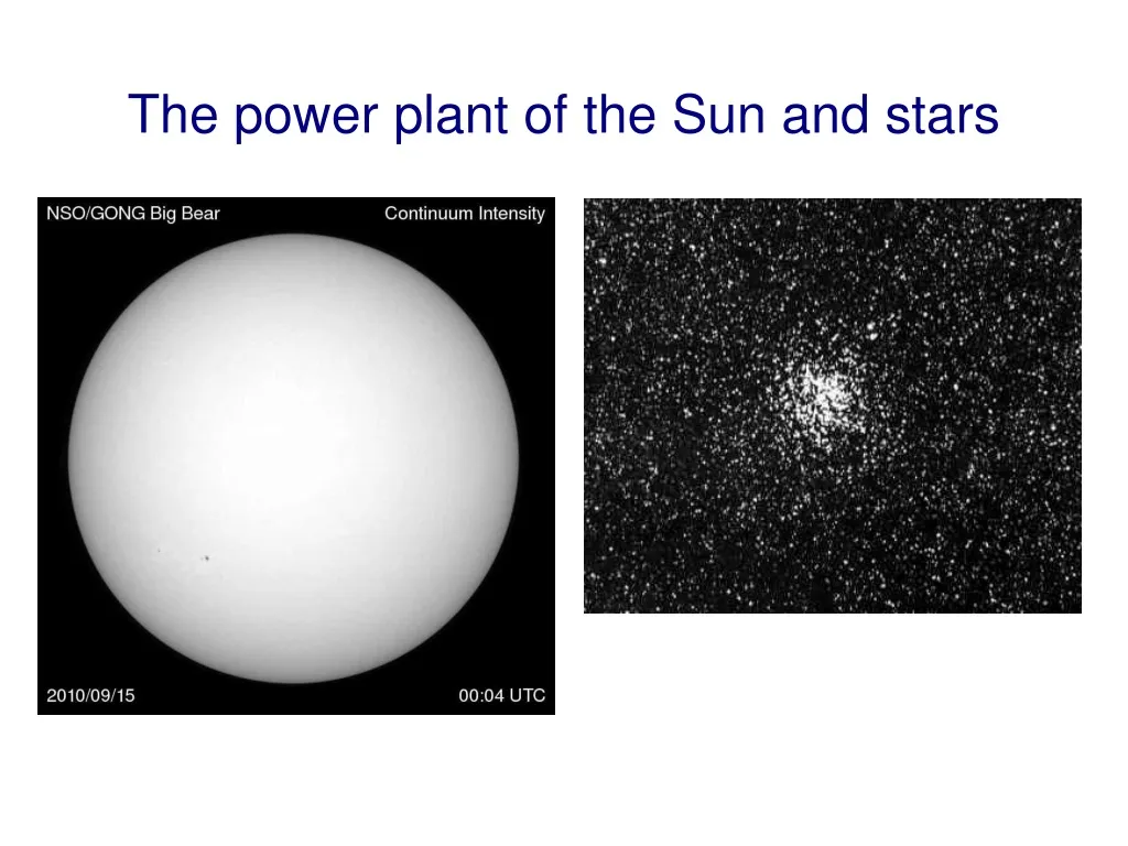 the power plant of the sun and stars