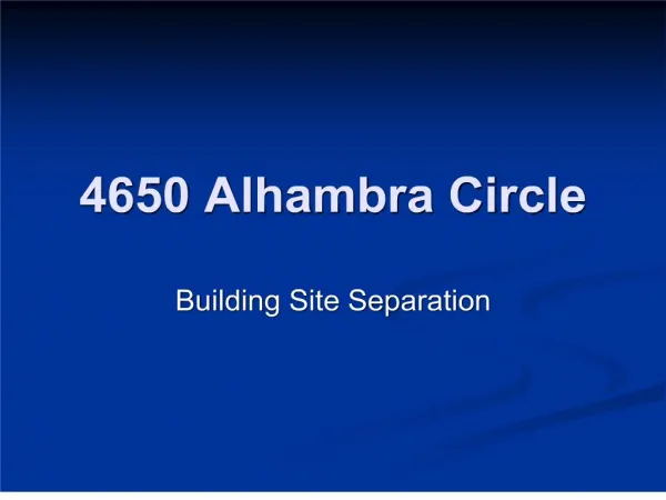 4650 Alhambra Circle
