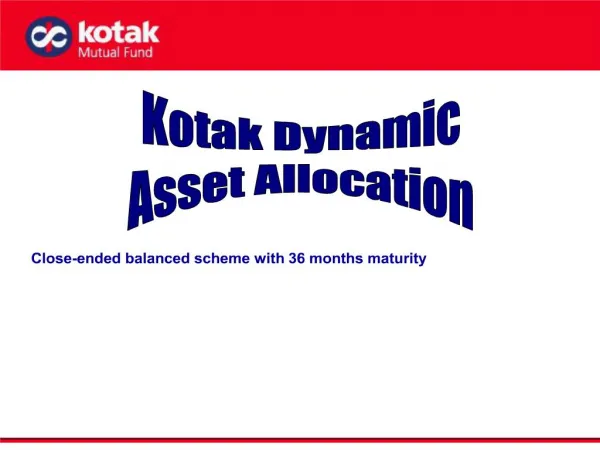 Kotak Dynamic Asset Allocation