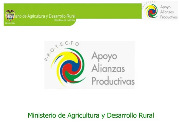 Ministerio de Agricultura y Desarrollo Rural