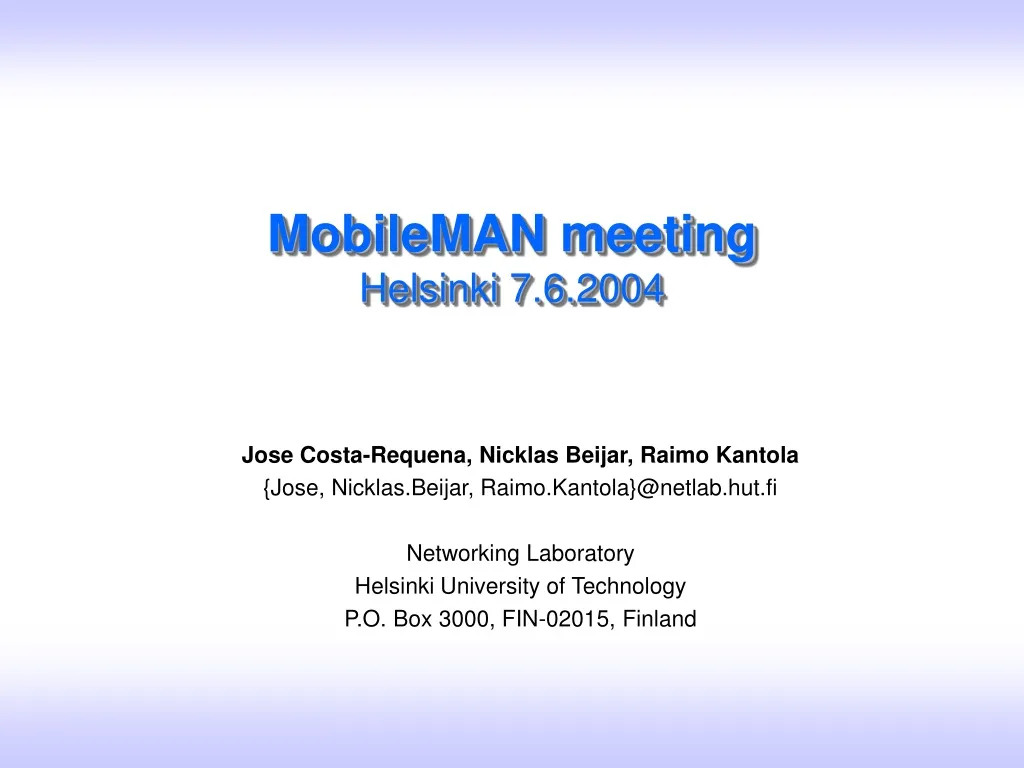 mobileman meeting helsinki 7 6 2004