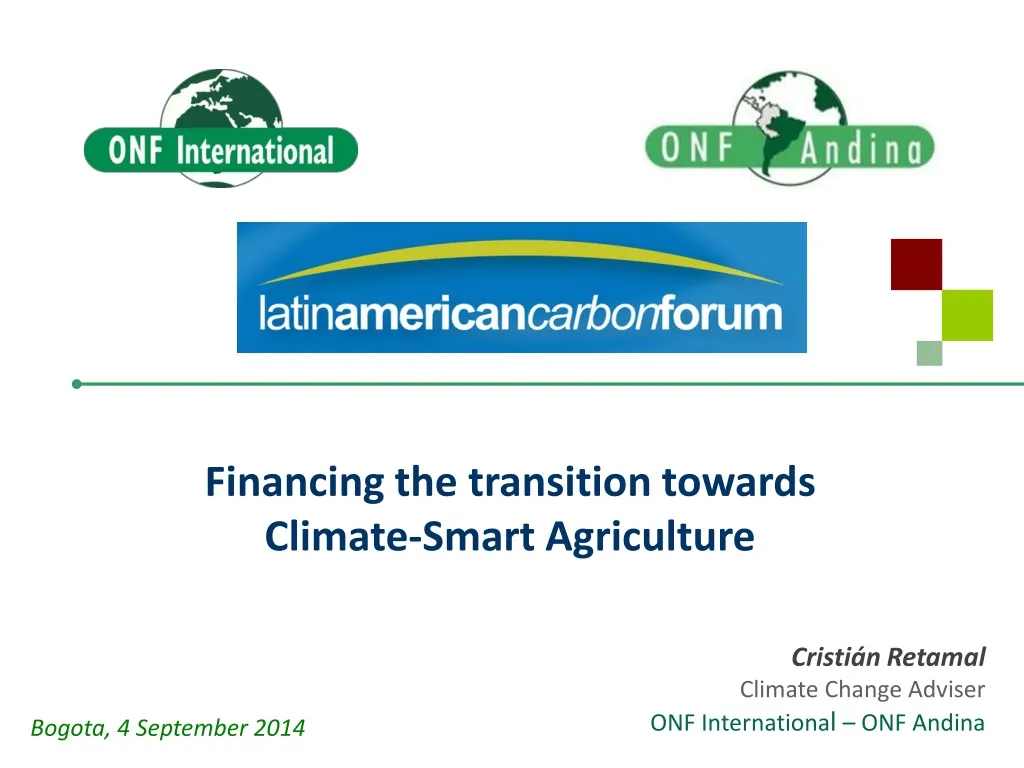 financing the transition towards climate smart