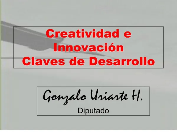 Creatividad e Innovaci n Claves de Desarrollo