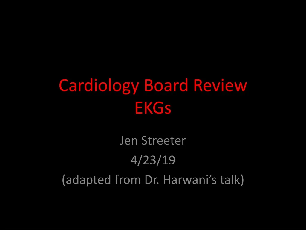 cardiology board review ekgs