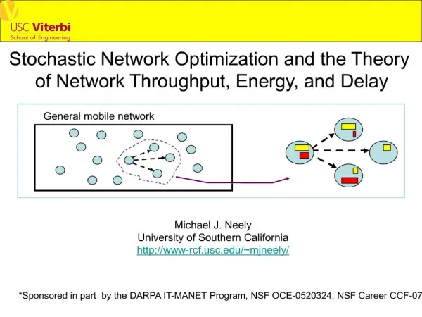 Stochastic Network Optimization and the Theory of Network Throughput, Energy, and Delay
