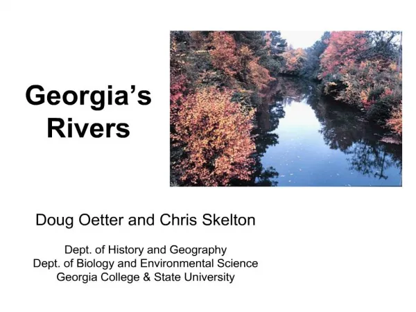 Georgia s Rivers