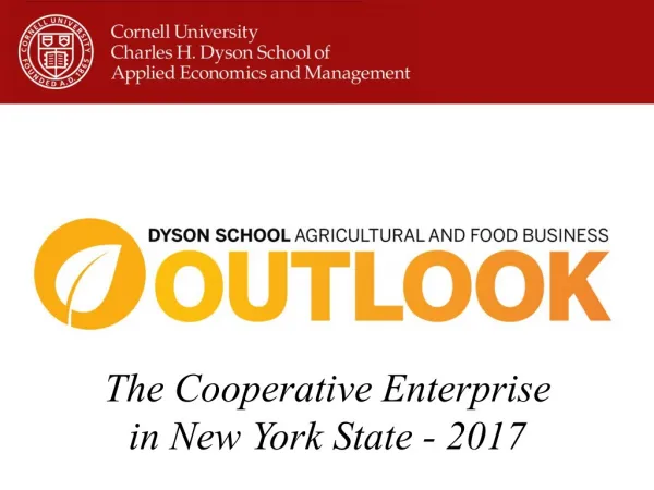 The Cooperative Enterprise in New York State - 2017