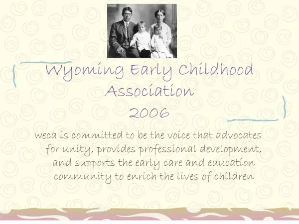 Wyoming Early Childhood Association 2006