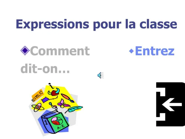 Expressions pour la classe