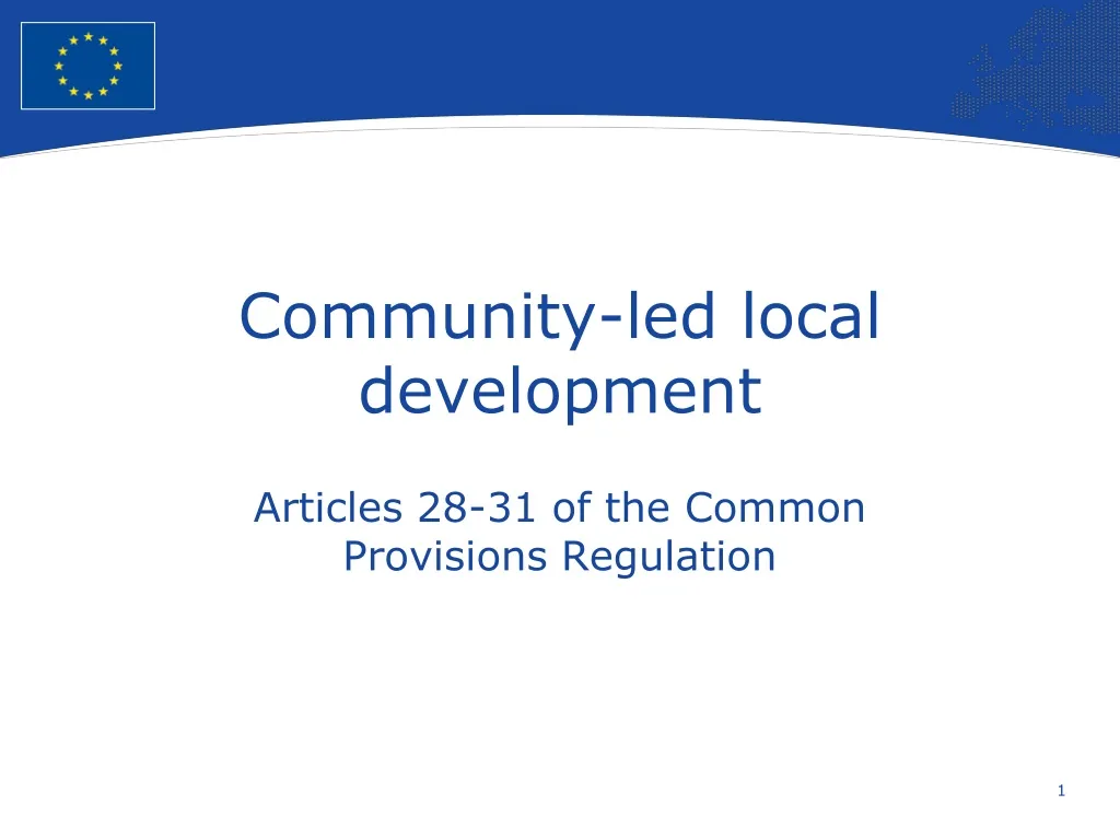 community led local development