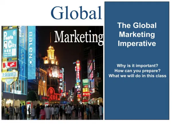 The Global Marketing Imperative