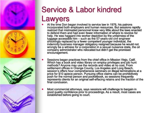 Service & Labor kindred Lawyers
