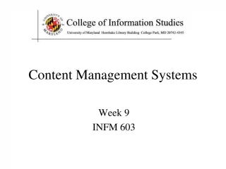 Content Management Systems - slide 1