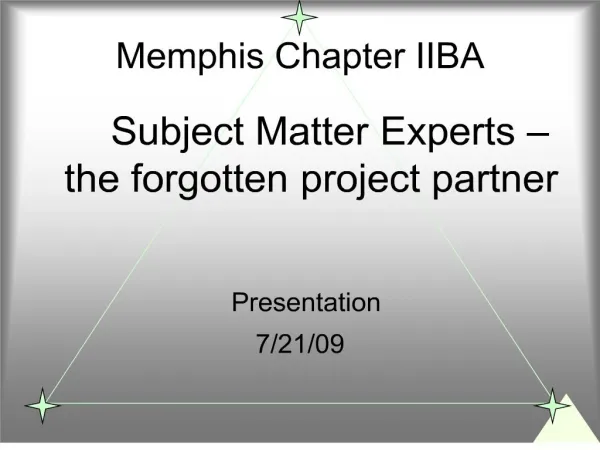Memphis Chapter IIBA