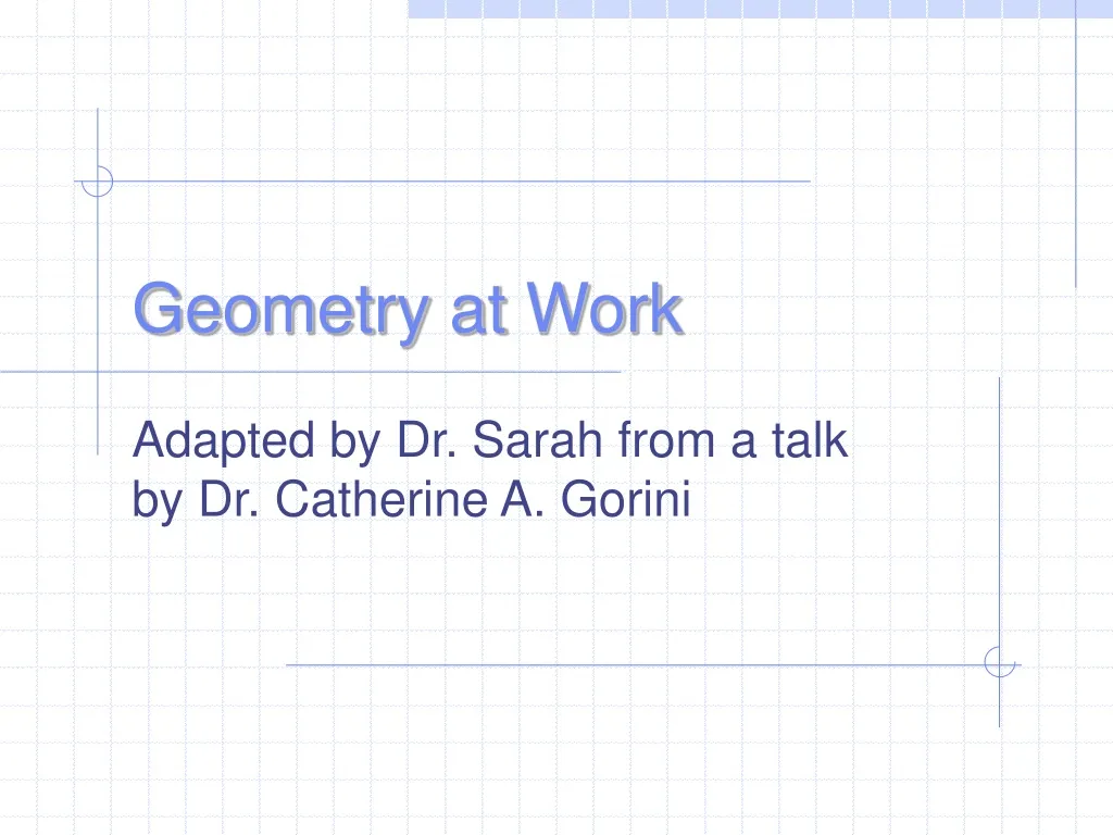 geometry at work