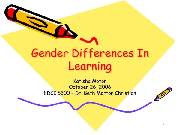 Gender Differences In Learning