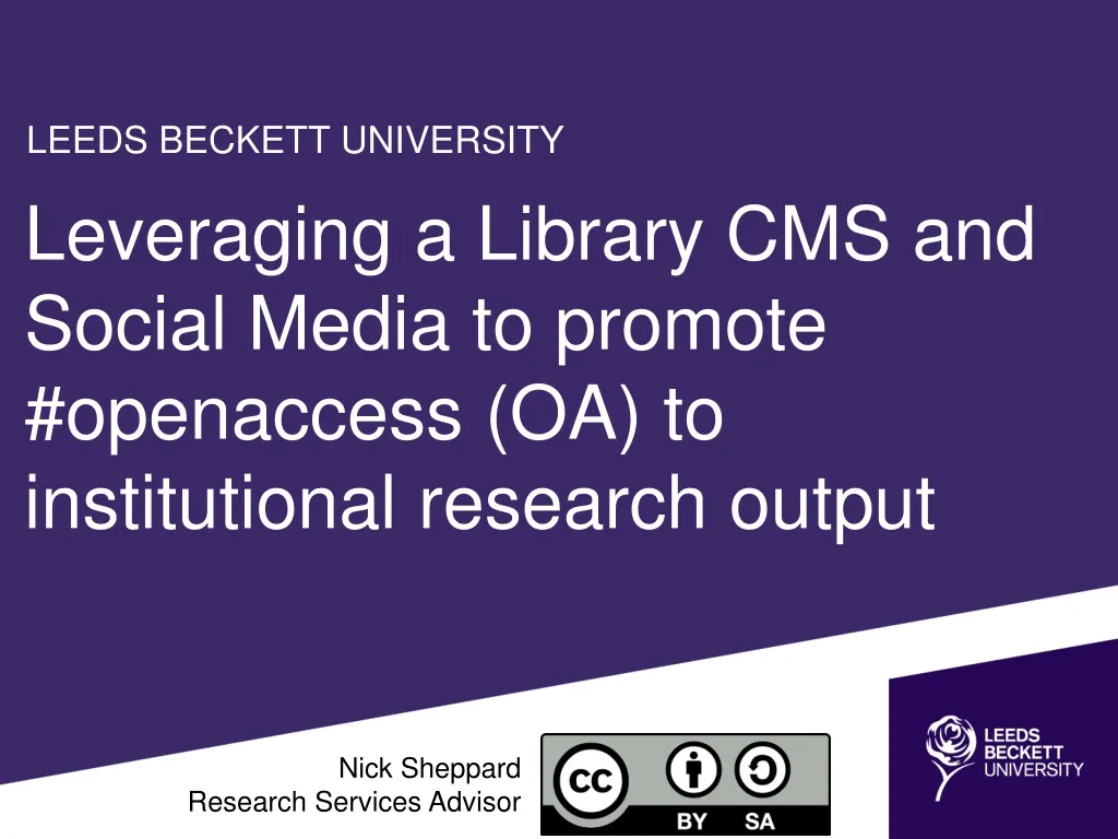 leveraging a library cms and social media