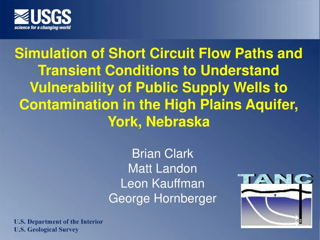 simulation of short circuit flow paths