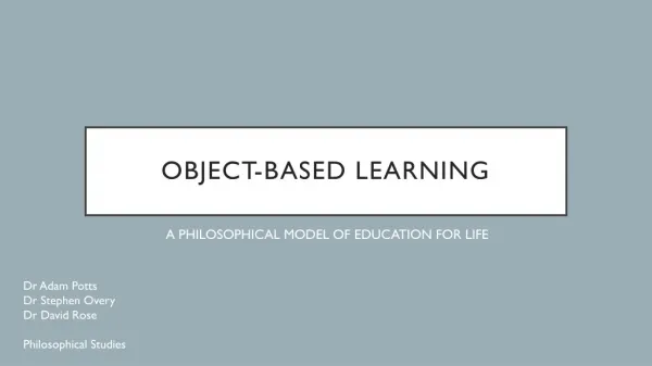 Object-based learning