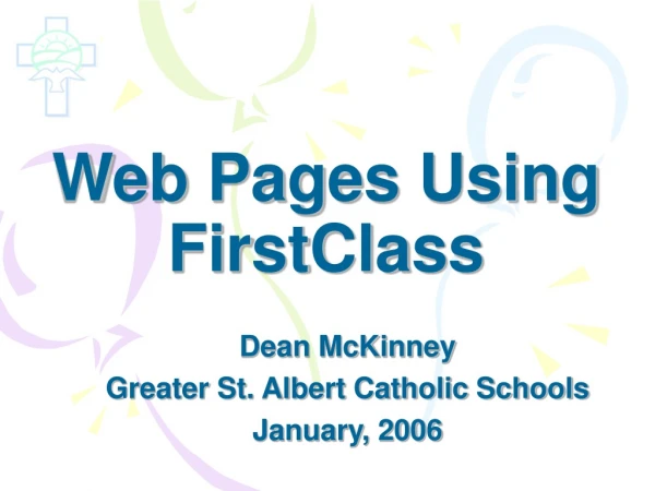 Web Pages Using FirstClass