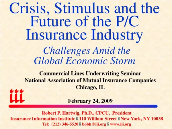 Commercial Lines Underwriting Seminar National Association of Mutual Insurance Companies