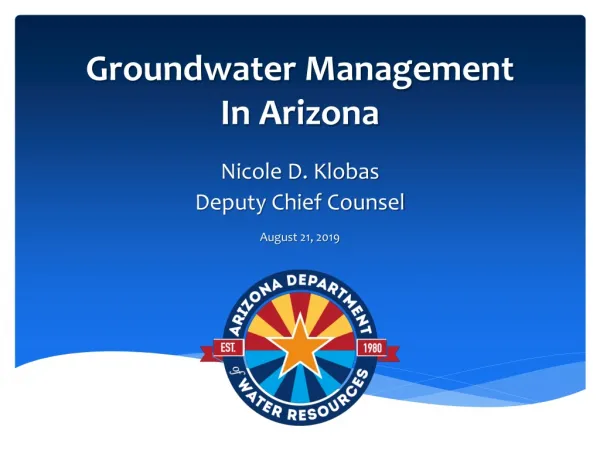 Groundwater Management In Arizona