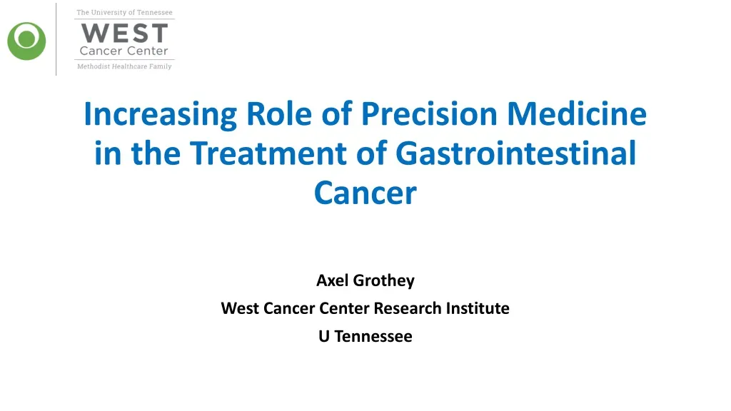 increasing role of precision medicine in the treatment of gastrointestinal cancer