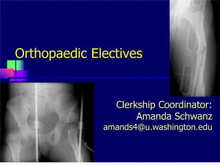 Orthopaedic Electives - slide 1