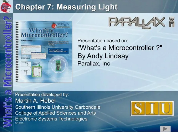 Chapter 7: Measuring Light