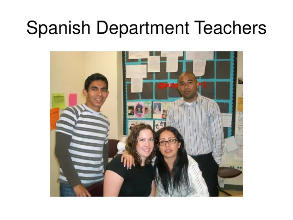 Spanish Department Teachers