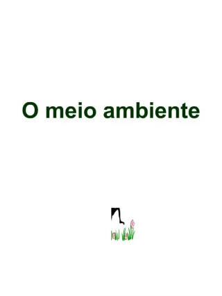 O meio ambiente - slide 1