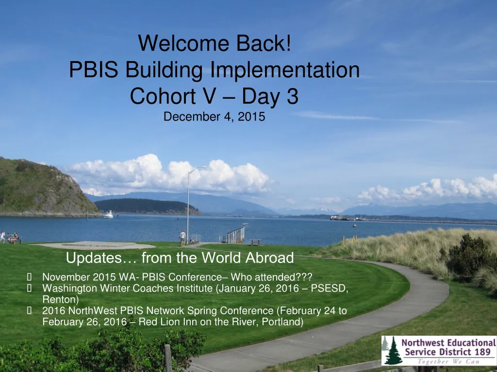 welcome back pbis building implementation cohort v day 3 december 4 2015