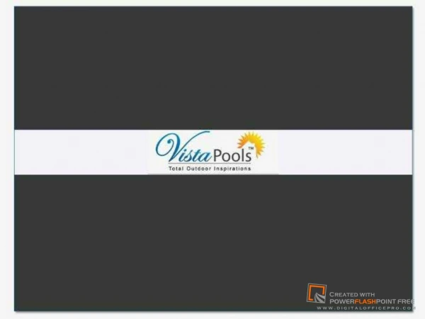 Vista Pools - Custom Design Swimming Pools