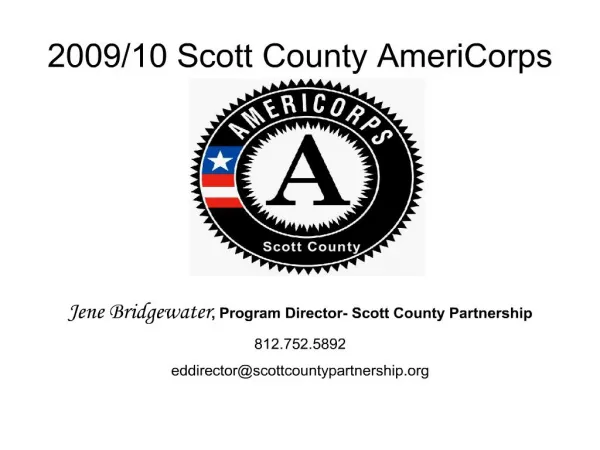 200910 Scott County AmeriCorps