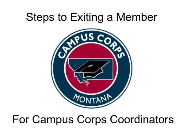Steps to Exiting a Member