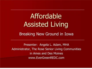 Affordable Assisted Living - slide 1