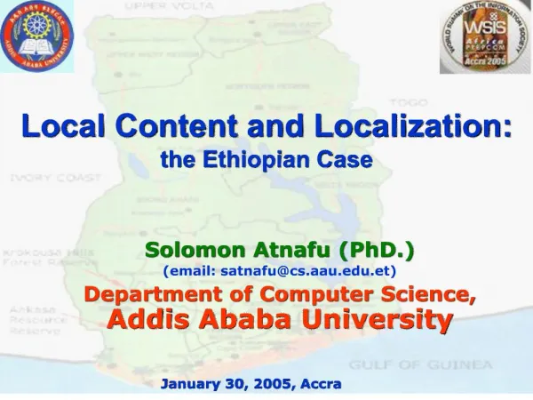 Local Content and Localization: the Ethiopian Case