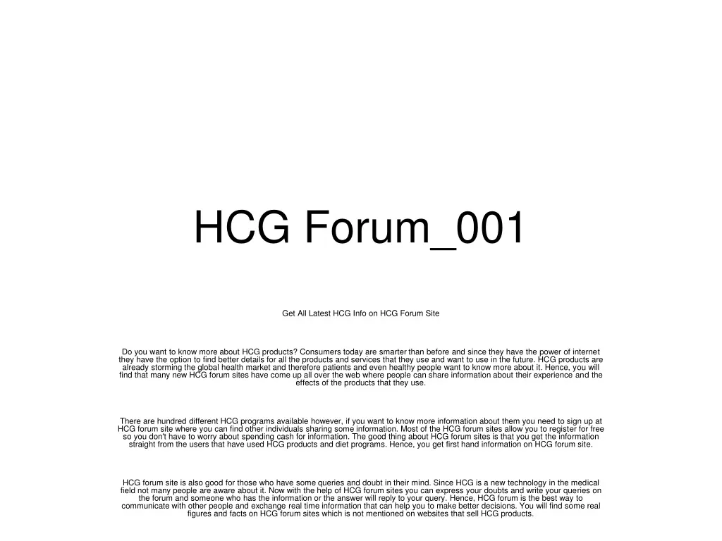 hcg forum 001