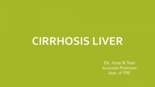 Cirrhosis liver - slide 1