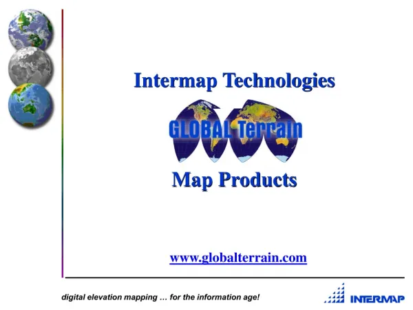 Intermap Technologies Map Products