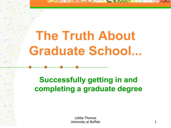 The Truth About Graduate School...