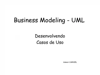 Business Modeling - UML - slide 1