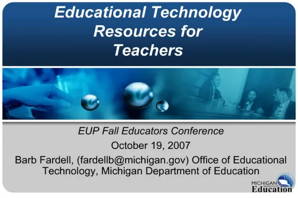 Educational Technology Resources for Teachers